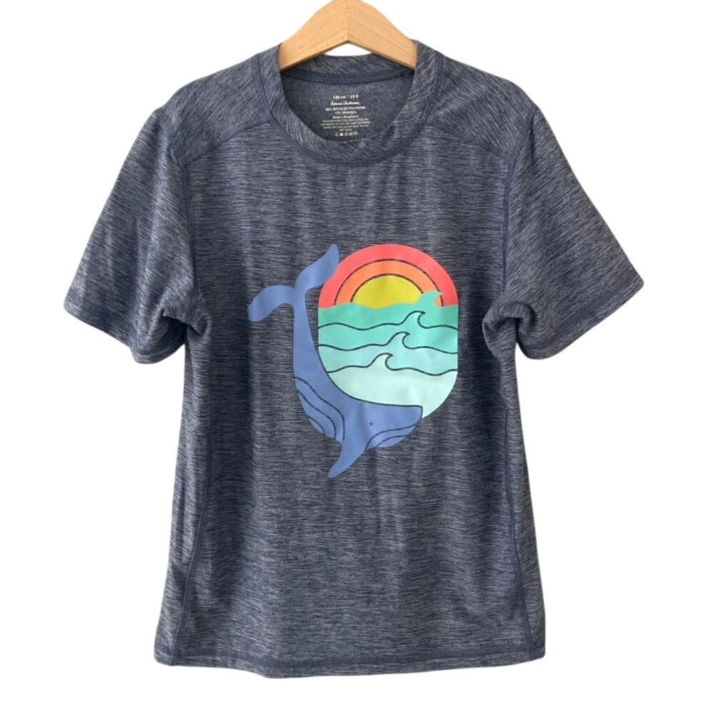 Hanna Andersson Whale Dive Graphic UV Tee Blue 8